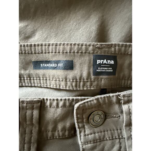 Prana Mens Brion Straight Pant 28x32 in Mud Standard Fit Stretch Hiking *EUC - Picture 8 of 11